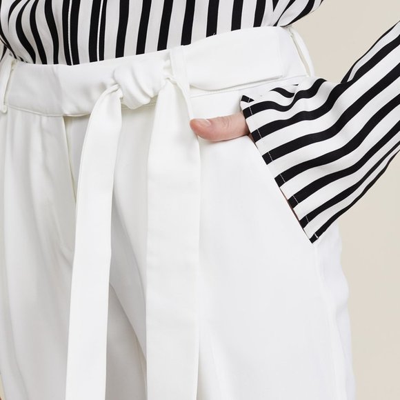 Parker Self-Belt Elliot  Pants Pearl - Picture 3 of 5